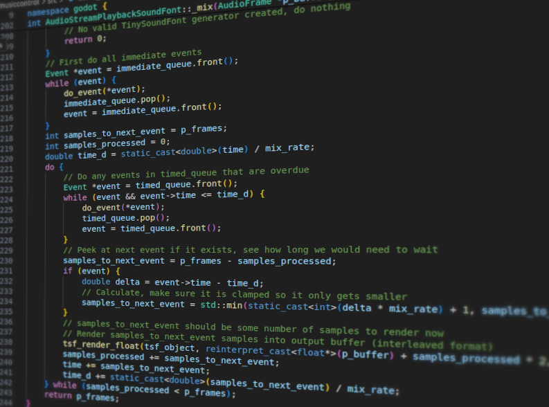 Audio Rendering Code